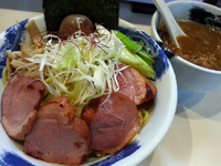 「【夜の部10食限定】鴨と焼き葱の焦がし鰹醤油つけめん￥830」@麺屋 扇 SENの写真