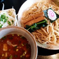 「元気肉つけそば」@俊麺元気の写真