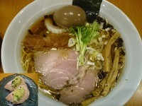 「特製中華そば￥930＋レアチャーシューにぎり」@中華そばN'sの写真