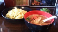 「海老ポタつけ麺+分葱(クーポンサービス)」@海老吟醸 じぱんぐ(ZIPANG) 秦野店の写真
