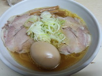 「塩ラーメン＋味付玉子」@元祖一条流がんこ 西早稲田店の写真