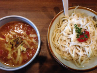 「Ｗチーズトマトつけ麺」@ラーメンアキラの写真
