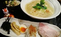 「【限定】帆立出汁塩そば730円＋帆立ご飯100円」@麺匠 我家の写真