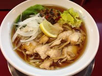 「冷製 鶏魚介出汁そば (850円)」@麺一盃の写真