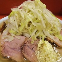 「小豚（麺半分）ヤサイニンニク　800円」@ラーメン二郎 神田神保町店の写真