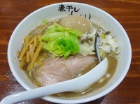 「こってり煮干し 味玉らーめん(880円)」@煮干しらーめん 青樹 昭島店の写真