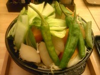 「蒸し炒め野菜（漢盛）￥200 ＋　らーめん」@麺創 玄古 新宿御苑店の写真