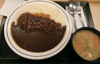 「カツカレー(梅)\637＋とん汁\108」@かつや 浅草店の写真