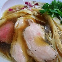 「八戸そば（ゲリラ限定）800円+鶏節和え玉」@麺処 晴の写真