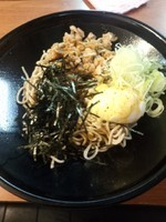 「カレー風味の油そば490円」@大江戸そば 日暮里11・12号店の写真