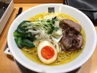 「塩中華そば（大盛）（800+100円）」@竹末東京プレミアムの写真