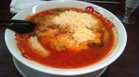 「太陽のチーズラーメン 860円　にんにく　50円」@太陽のトマト麺 木場支店の写真