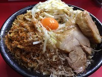「まぜそば+大盛（500ｇ）+チーズ」@麺屋 桐龍の写真