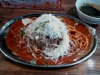 「まっかっかマゼ麺 ￥850」@唐辛麺 まっかっかの写真