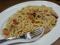 「【限定】フレッシュトマトと大葉のアラビアータ（大）￥800」@ラーメンアキラの写真