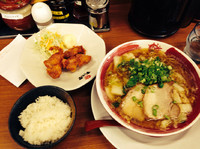 「鳥ジャン半唐定食」@ラーメンまこと屋 尼崎次屋店の写真