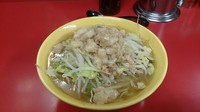 「ラーメン小（ニンニク無、ヤサイ少、アブラマシ）」@ラーメン二郎 茨城守谷店の写真