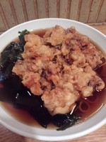 「げそ天ジャンボそば390円」@六文そば 日暮里第1号店の写真