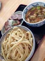 「ネギチャーシューつけ麺 熱盛 大盛」@手打ラーメン 長八の写真