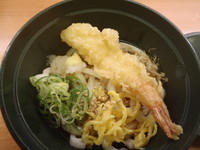 「小盛り冷やしぶっかけうどん(180円+税)」@スシロー 松戸八ケ崎店の写真