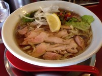 「冷製鶏魚介出汁そば」@麺一盃の写真