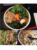 「【限定】九条ネギ盛り台湾まぜそば(大)¥890+¥110」@麺屋 はなび 高畑本店の写真