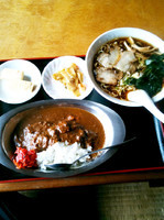 「ラーメンミニカレーセット」@梅喜の写真