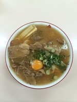 「焼豚麺、生卵トッピング」@中華そば いのたに 本店の写真