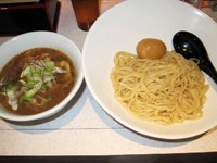 「濃厚海老つけそば味玉入り 920円+無料海老ワンタン」@二代目 海老そば けいすけ 高田馬場本店の写真