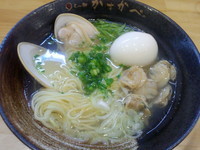 「はまぐりらー麺（塩）＋味玉（８８０円）」@らー麺 かすかべの写真