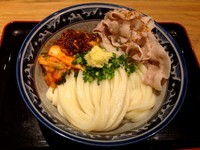 「キムラ君＋ビール生中」@難波千日前 釜たけうどん 八重洲北口店の写真