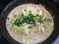 「博多豚骨ちゃんぽん+博多にぎり肉牛蒡」@本格博多豚骨ラーメン豚野郎の写真