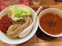 「とまと味噌つけ麺+大盛+替え玉」@らーめん カッパハウスの写真