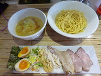 「特製鶏つけめん塩」@NOODLE STOCK 鶴おかの写真