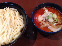 「辛つけチャーシュー麺+味玉」@UNDER GROUND RAMENの写真