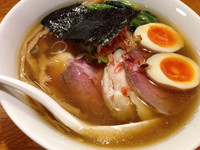 「特製えびとあさりの雫 薄口醤油味」@中華そば田家 ふくふくの写真