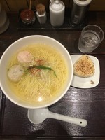 「あらじる塩らーめん（焼おにぎりセット）」@麺屋 海神の写真