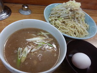 「つけメン ￥680 （麺少なめで生卵サービス）」@ラーメン そらの写真
