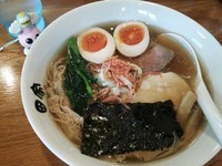 「エビとあさりの雫＋味玉」@中華そば田家 ふくふくの写真