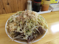 「小ラーメン 730円  生卵  50円  (ニンニク、アブラ、カ」@らーめん つの旨の写真