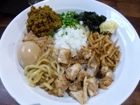 「味噌まぜ（720円）+カレーミンチハーフ（50円）」@二代目 むじゃきの写真