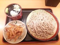 「もりそば+ゲソ天」@本格そば・讃岐うどん かのや 上野店の写真