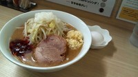 「ラーメン並（250g）650円 　麺少なめ、辛味、酸っぱめ」@ラーメンいつきの写真