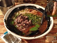 「活力醤そば＋黒豆納豆」@麺場 ハマトラの写真