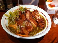 「カレー拉麺DX」@旨辛ラーメン表裏 高田馬場店の写真