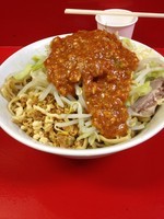 「小ラーメン＋汁なし味噌(ニンニク)」@ラーメン 学の写真