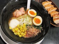 「【季節限定】夏中華そば＋海老ギョーザセット￥917（税込）」@中華そば 幸楽苑 羽生店の写真