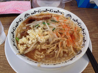 「野郎ラーメン（極太平打）700円」@野郎ラーメン 菊川店の写真