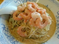 「【数量限定】黄金雲丹冷し麺￥1320＋海老トッピング￥200」@中国ラーメン 揚州商人 北浦和店の写真