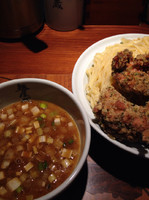 「鶏天つけ麺」@麺屋武蔵 二天 池袋店の写真